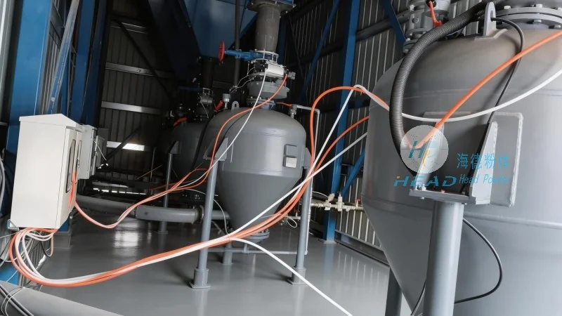 Sistema ng pneumatic conveying para sa pulbos na gamot