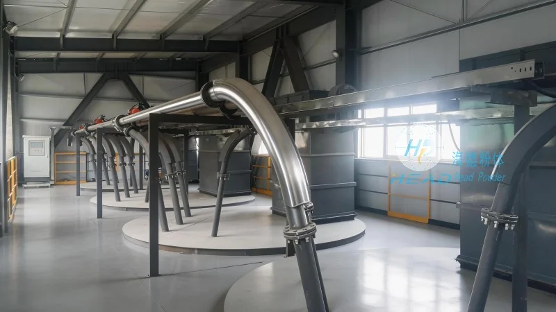 Sistema ng pneumatic conveying para sa pulbos na graphite