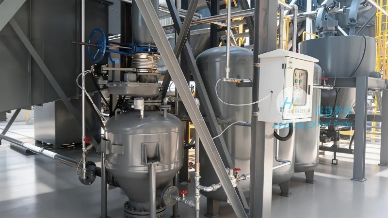 Solusyon sa pneumatic conveying ng pulbos na silikon