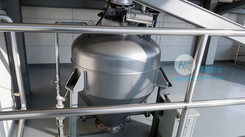 Sistema ng pneumatic conveying para sa gatas na nasunog