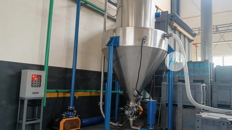 Sistema ng pneumatic conveying para sa pulbos ng fire retardant