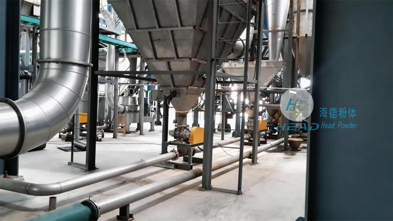 Sistema ng pneumatic na paghahatid para sa mga pigment na iron oxide