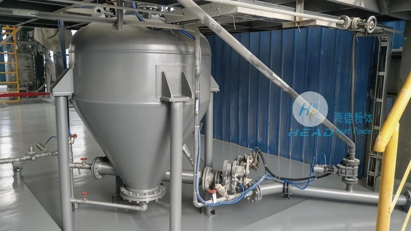 Sistema ng pneumatic conveying para sa pulbos na lebadura