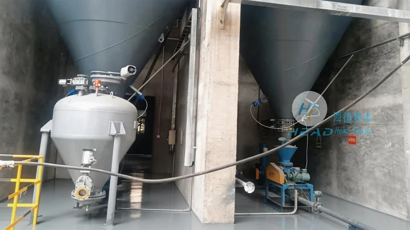 Sistema ng pneumatic conveying para sa pulbos na humik acid Sistema ng pneumatic conveying para sa pulbos na humik acid